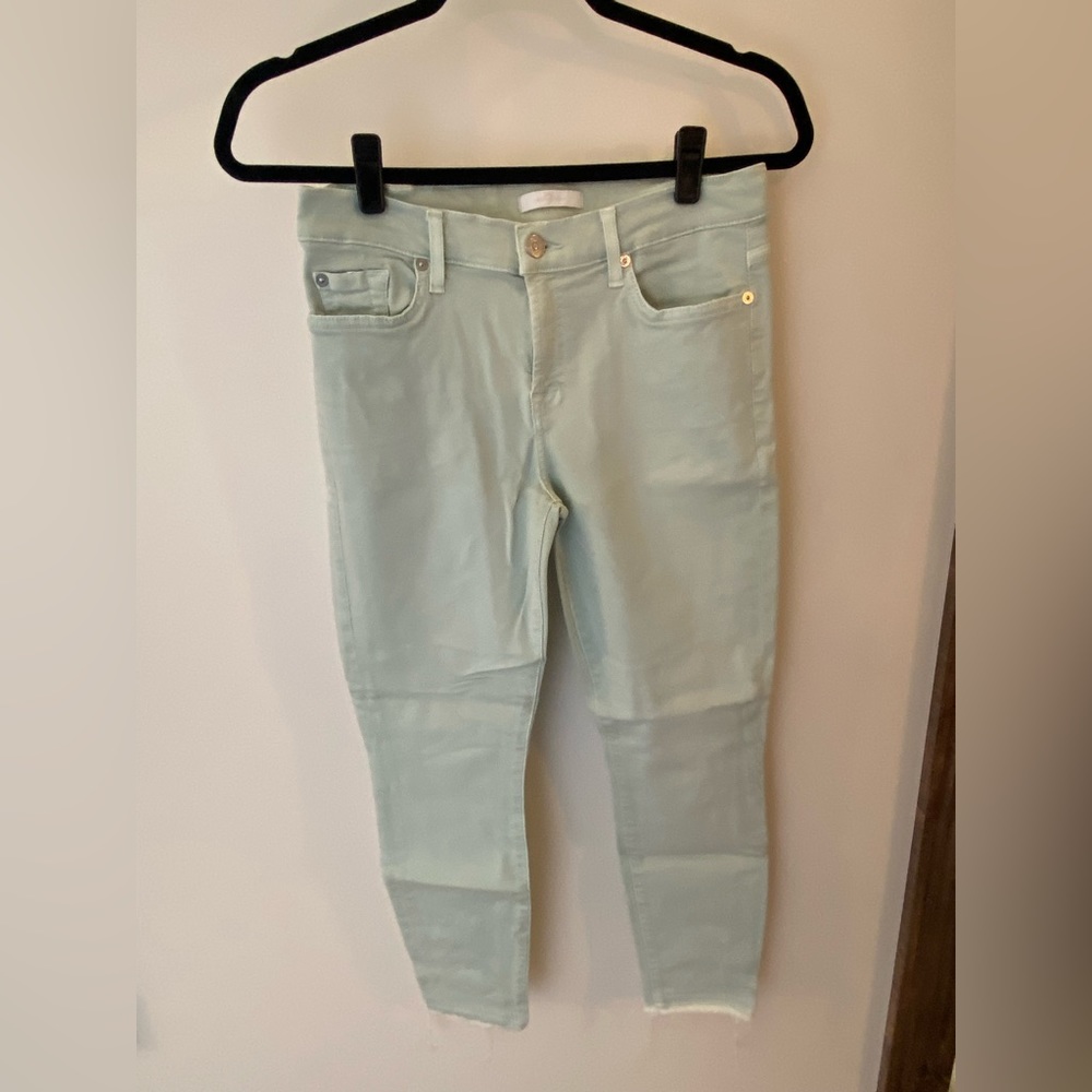 7 for all Mankind Mint Green Skinny Jeans